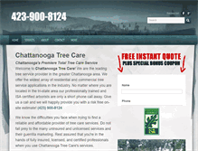 Tablet Screenshot of chattanoogatreeservice.org
